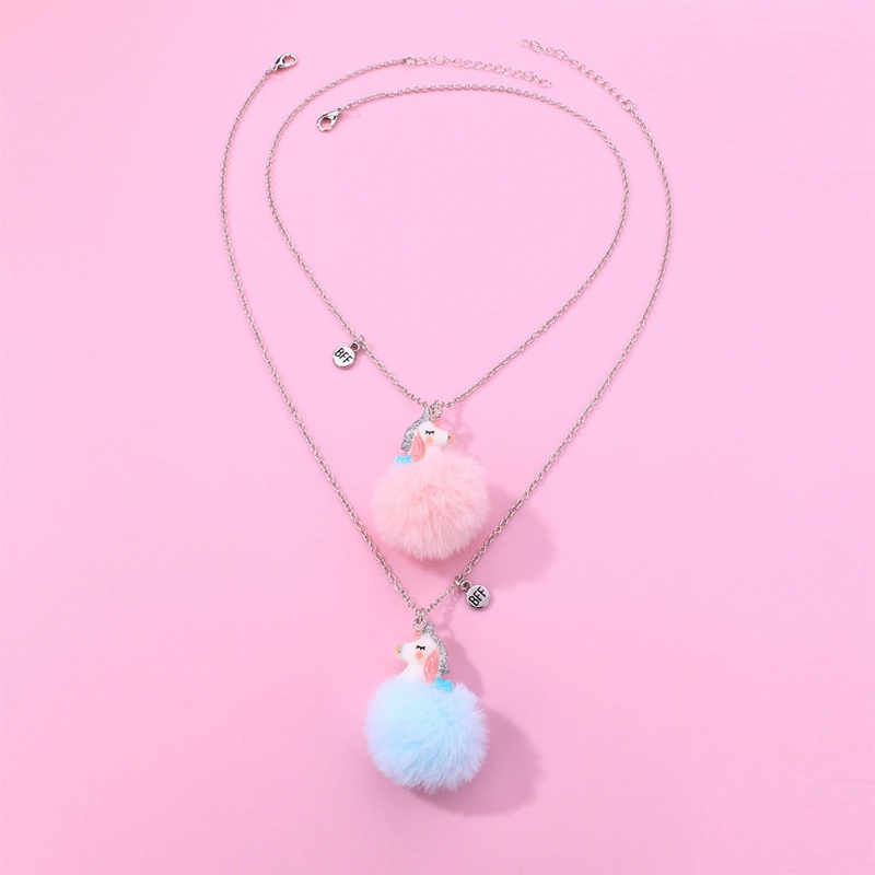 Set 2 Vòng cổ Mặt Hình Kỳ Lân Dễ Thương Cho Bé