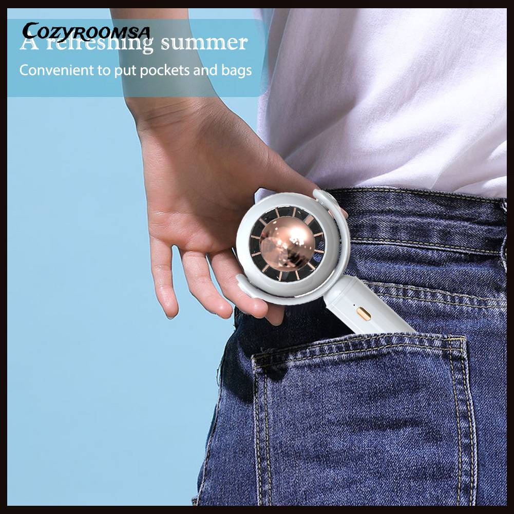 Quạt Làm Mát Cầm Tay 1200mAh Tiện Dụng Cho Gia Đình / Văn Phòng / Trường Học