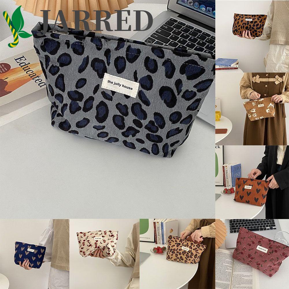 JARRED Túi Đựng Mỹ Phẩm Mềm Mại In Họa Tiết Đơn Giản Sức Chứa Lớn Cho Nữ