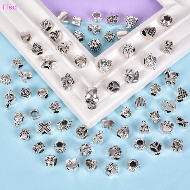 {Ffsd} Set 60 Hạt Xỏ Bali Ch Làm Trang Sức Thủ Công Phong Cách Cổ Điển Bán Chạy