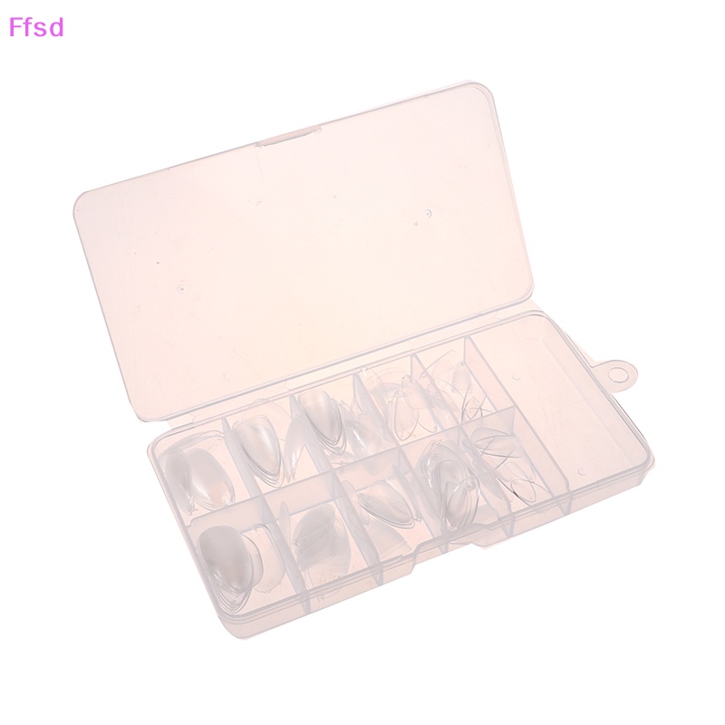 {Ffsd} Hộp 120 Móng Tay Giả Dạng Nhấn Hình Vuông Có Độ Che Phủ Cao Làm Móng Giả