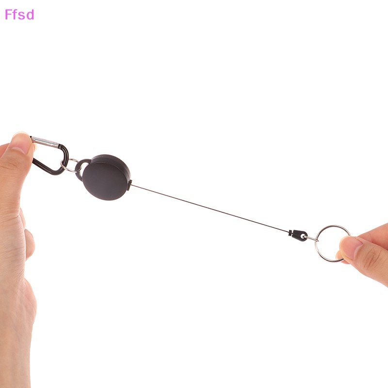 {Ffsd} Vòng Móc Chìa Khóa Có Thể Thu Vào Cho Thẻ Tên Bằng Kim Loại Kéo * Bán Chạy