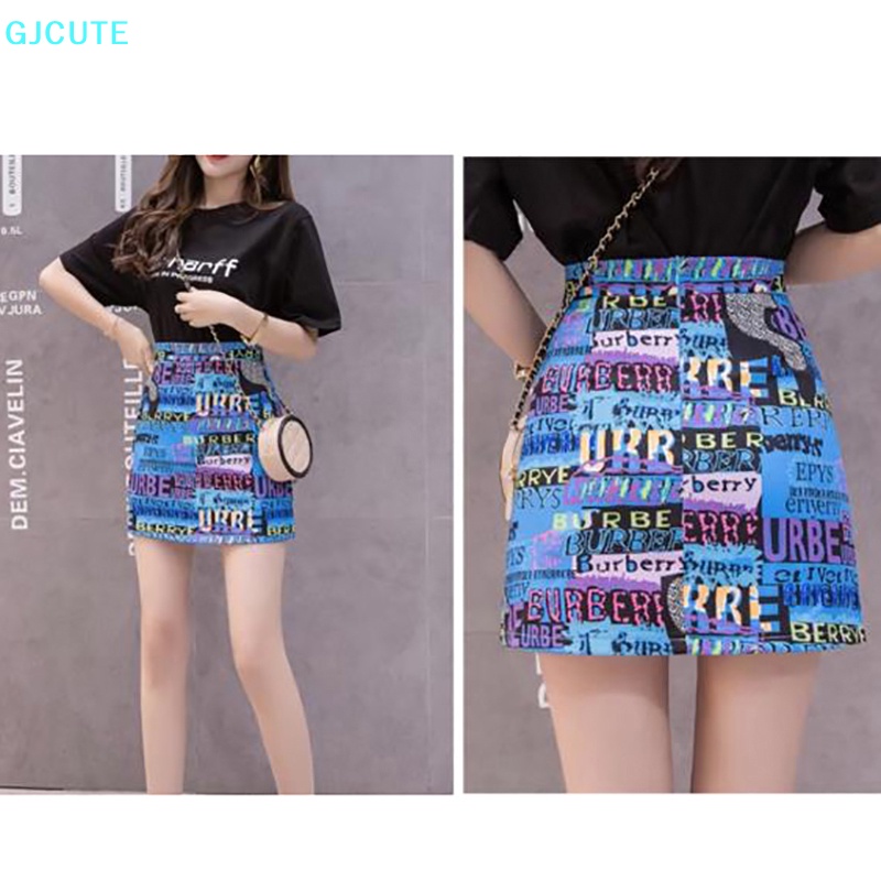 Chân Váy Bút Chì Lưng Cao Dáng Chữ A In Họa Tiết Hoạt Hình Phong Cách Hàn Quốc Thời Trang Mùa Hè Cho Nữ