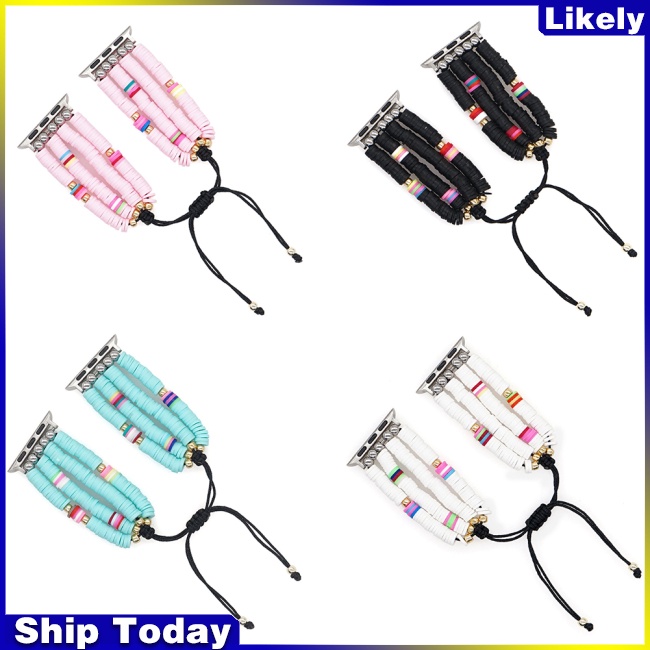 Dây Đeo Mềm Phong Cách Boho Thay Thế Cho iWatch 42-44mm