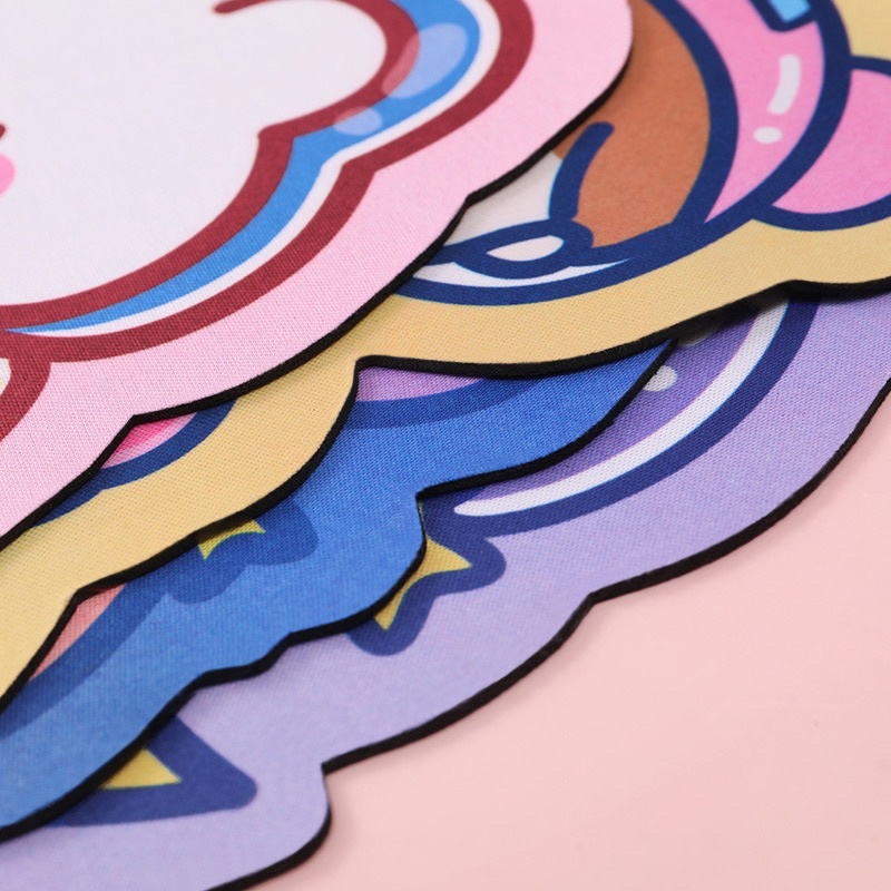 Miếng Lót Chuột Máy Tính Chống Trượt Kiểu Dáng Hình Dễ Thương Văn Phòng Sinh Viên Chất Liệu Silicon Mềm Chống Thấm Nước