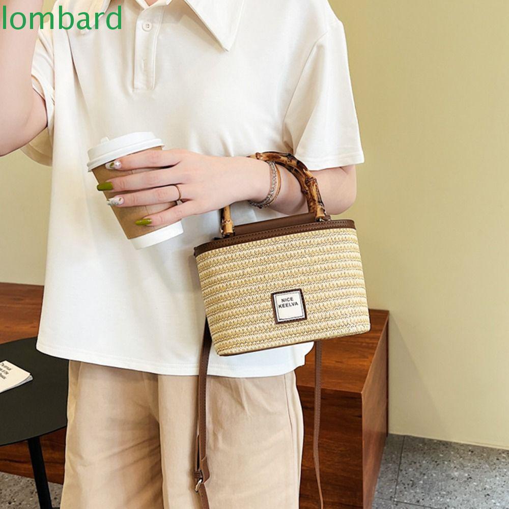 LOMBARD Túi Xách Đeo Vai Cỡ Lớn Phong Cách Hàn Quốc Cho Nữ