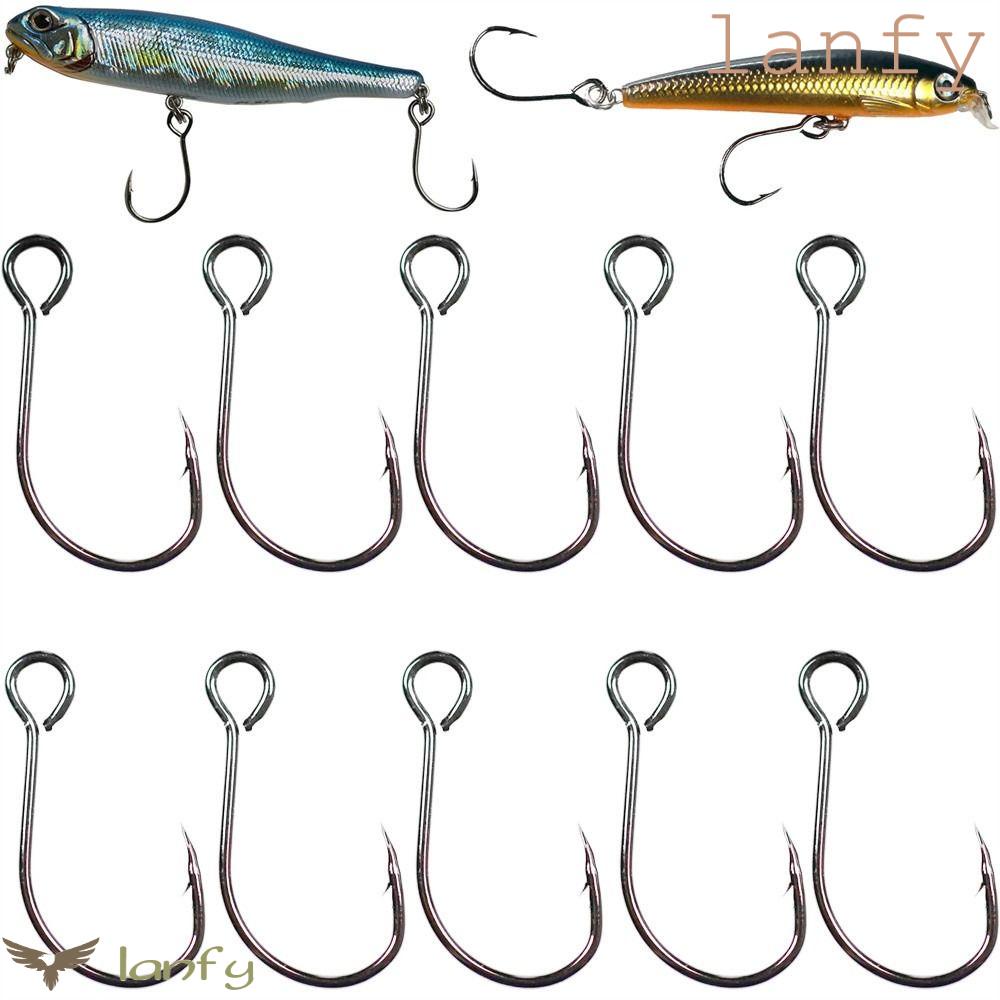 LANFY Set 20 Lưỡi Câu Cá Bằng Thép Carbon Cao Cấp