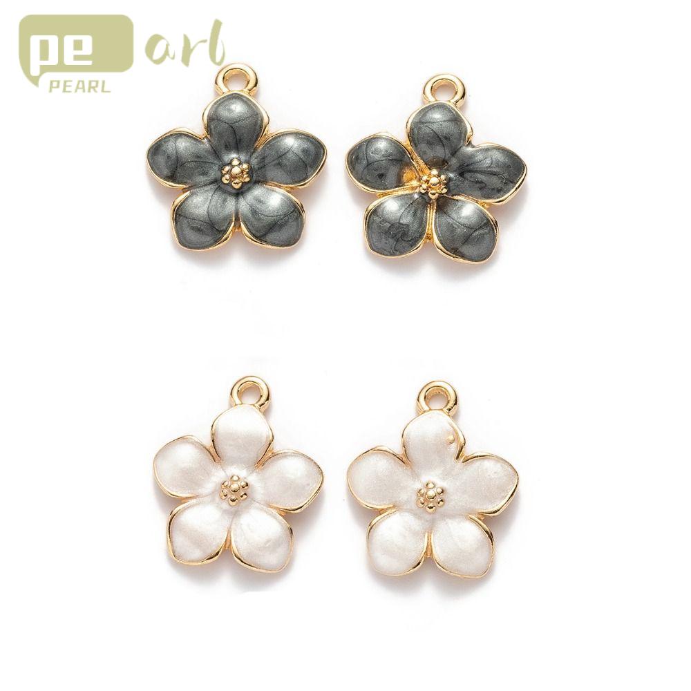 PEARLVN Set 100 Mặt Vòng cổ Hợp Kim Màu Trắng Đen Hình Hoa Anh Đào