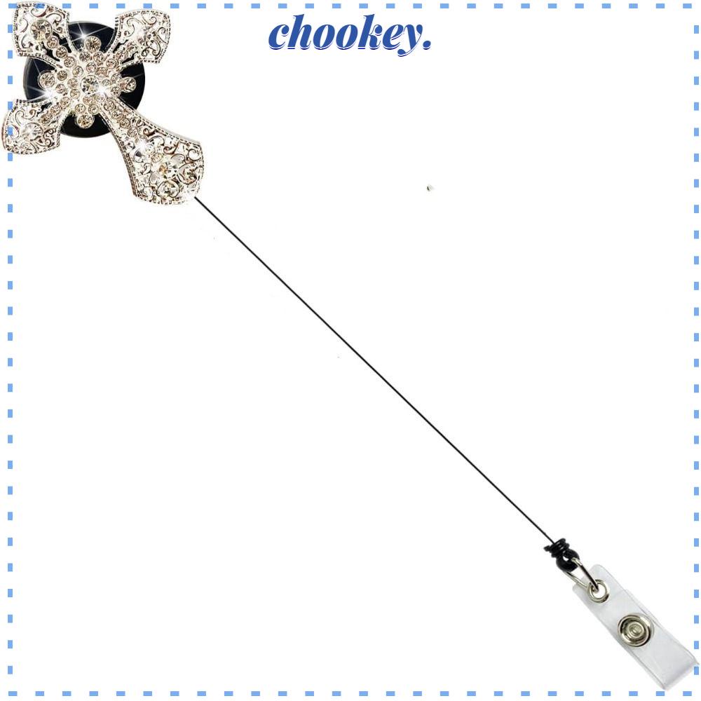 CHOOKEY Móc Treo Chìa Khóa / Thẻ Id Bằng ABS Có Thể Thu Gọn Tiện Dụng Cho Văn Phòng