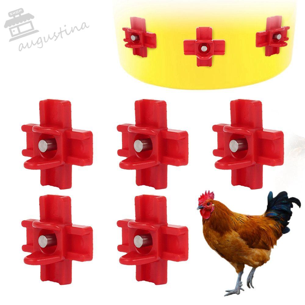 AUGUSTINA Set 12 Vòi Uống Nước Tự Động Xoay 360 Độ Cho Chim