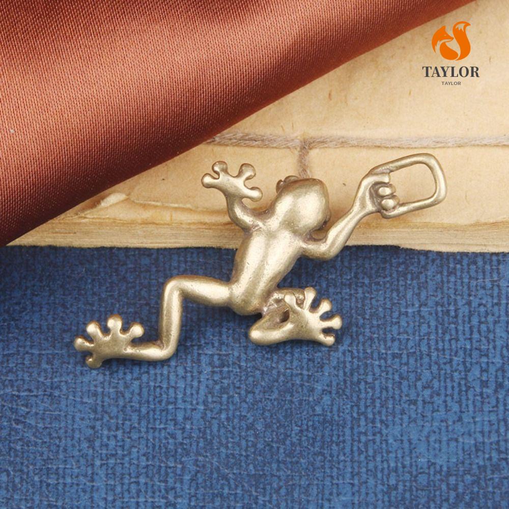 TAYLOR1 Tượng Ếch / Côn Trùng Nhỏ Bằng Đồng Thau Cứng Sáng Tạo Để Bàn Trang Trí