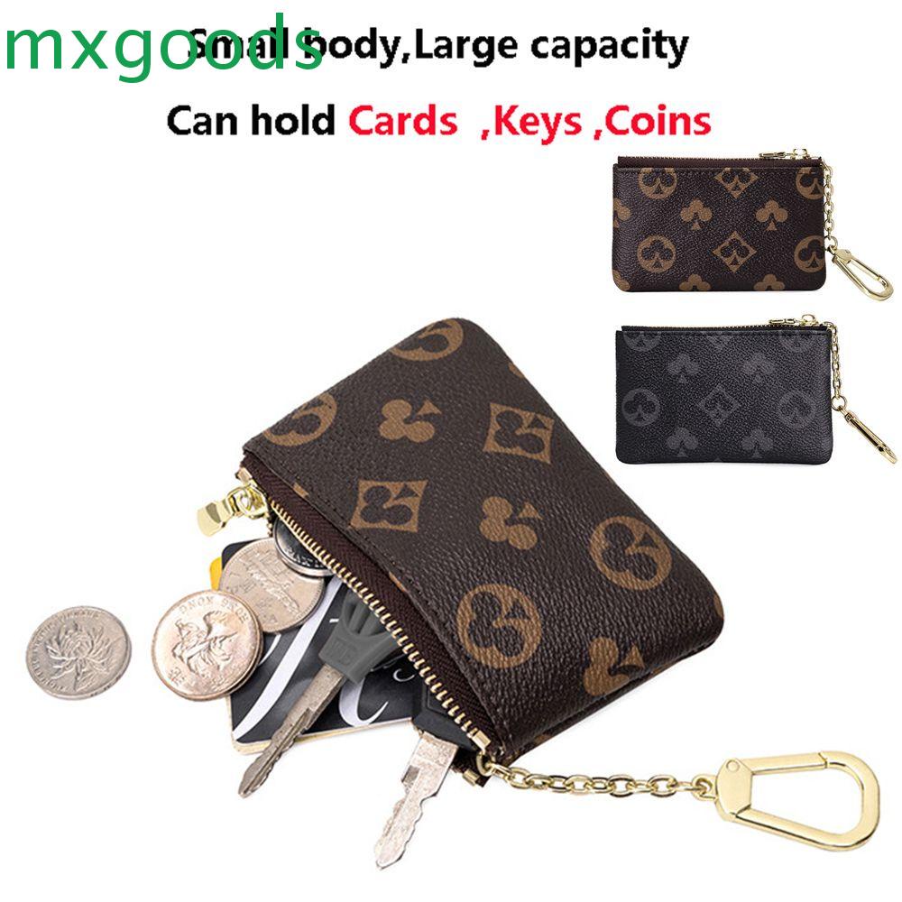 MXGOODS Ví Đựng Tiền Xu Mini Có Khóa Kéo In Họa Tiết Xinh Xắn