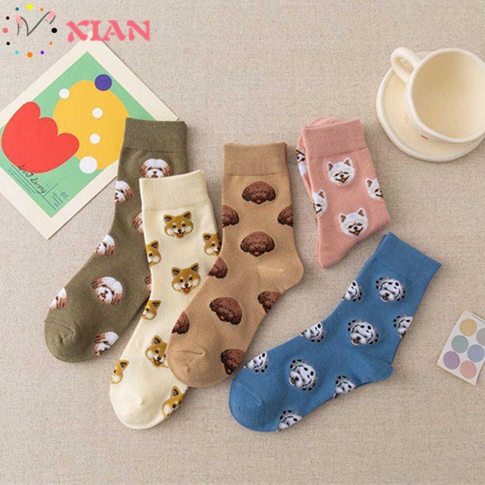 XIANTIN Tất Cổ Cao Thời Trang Xinh Xắn Sáng Tạo