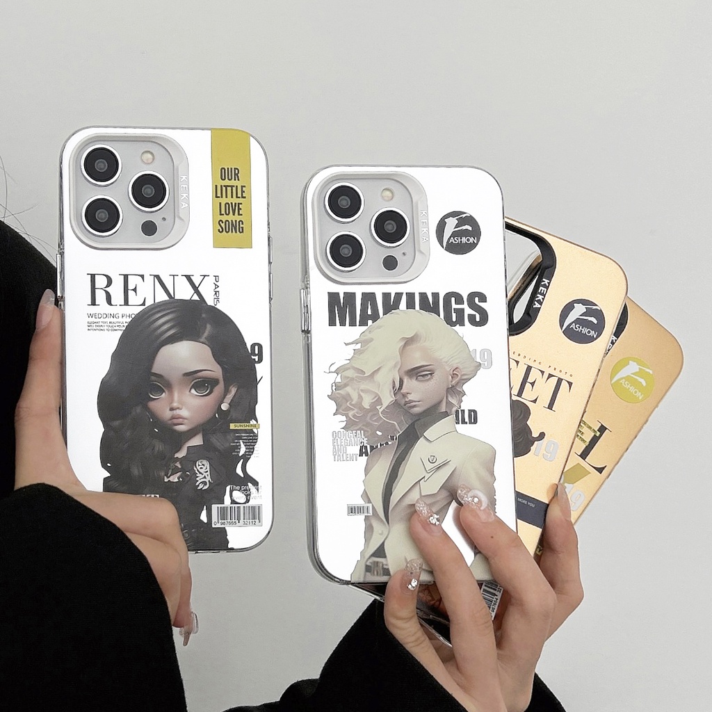 Ốp Điện Thoại tpu Silicon Mềm Trong Suốt Họa Tiết Thời Trang Hiện Đại Cho iPhone 14 13 12 PRO MAX 14 Plus