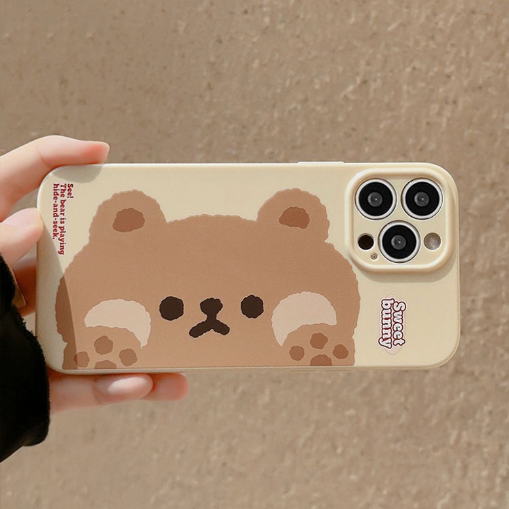 Ốp Điện Thoại TPU Mềm Chống Sốc In Hình Thỏ Hoạt Hình Dễ Thương Cho IPhone 11 12 13 14 Pro Max