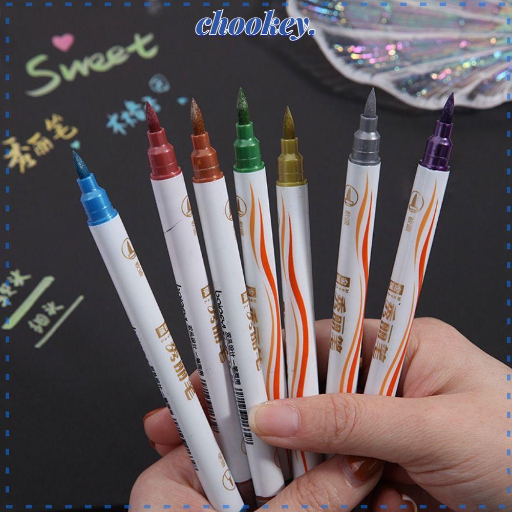 CHOOKEY Set 10 Bút Lông Đầu Mềm Nhiều Màu Sắc