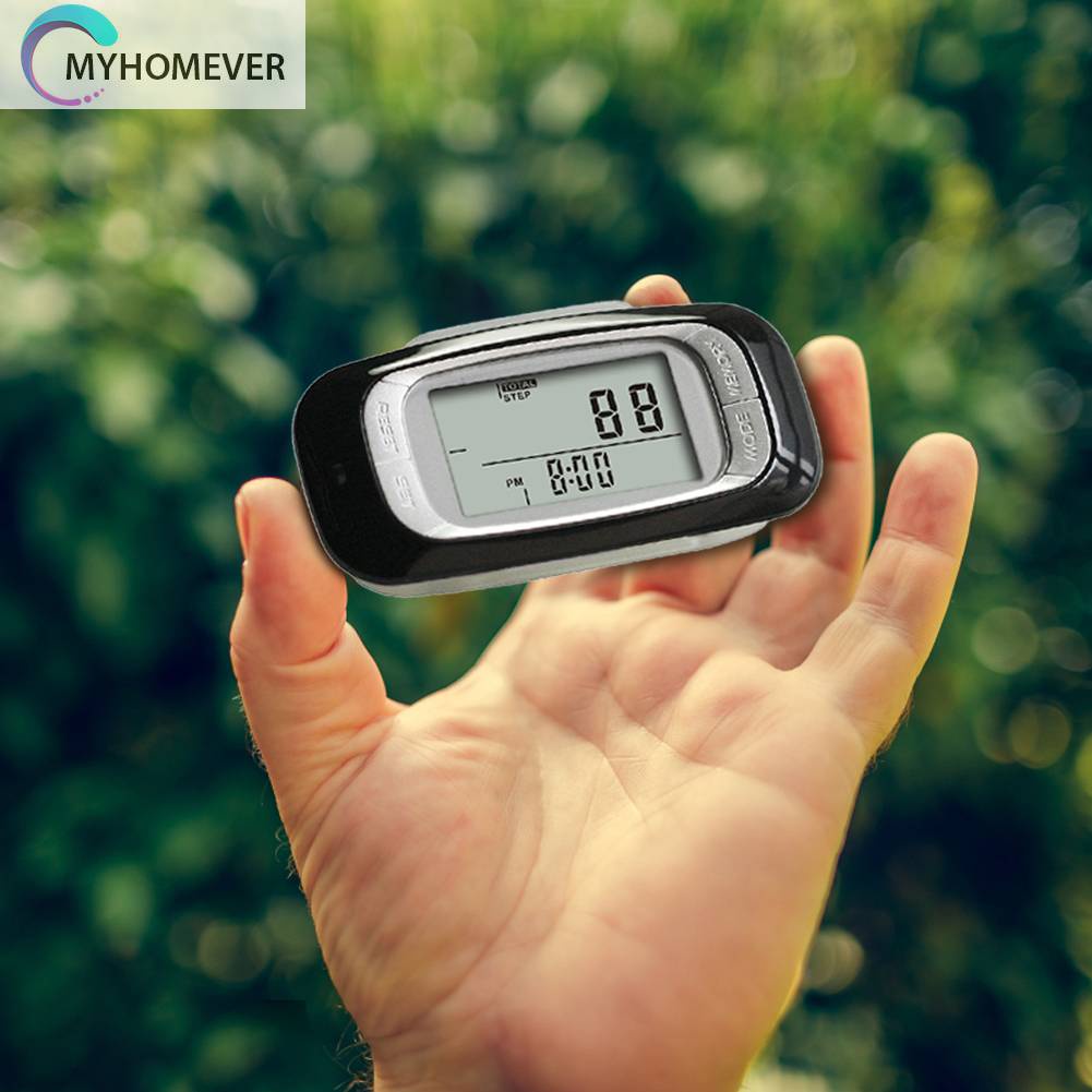 Đèn LED Đếm Bước Chân Màn Hình LCD 3D Cho Nam Nữ