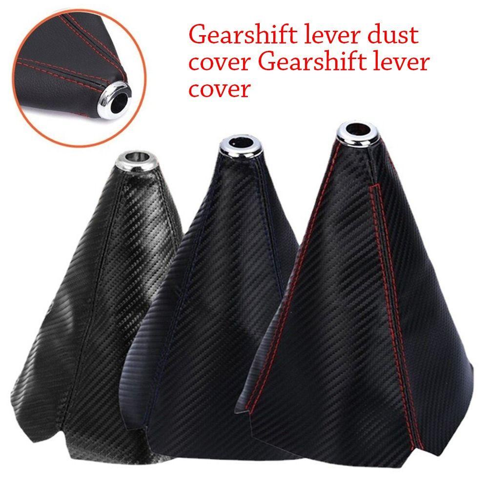 SUYO Vỏ Bọc Cần Số Xe Hơi Bằng Da PU Họa Tiết Sợi Carbon 16mm Thông Dụng