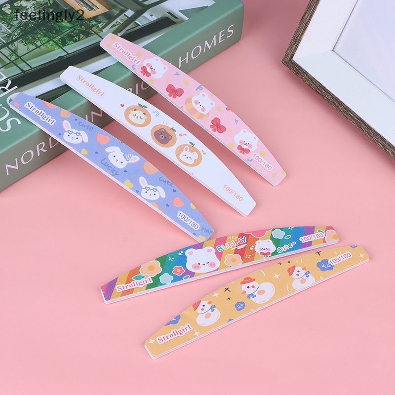 Dụng Cụ Dũa Móng Tay Hai Mặt Họa Tiết Hoạt Hình Dễ Thương