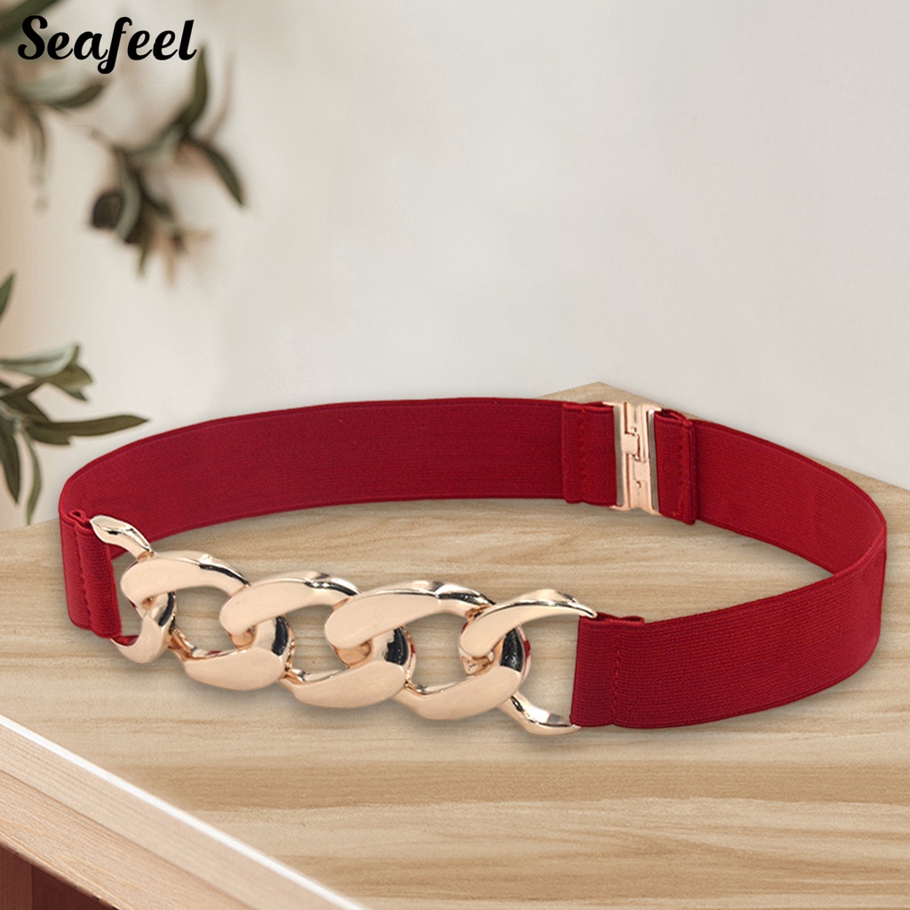 Thắt Lưng Dây Xích Kim Loại Mạ Vàng Thanh Lịch Cho Nữ