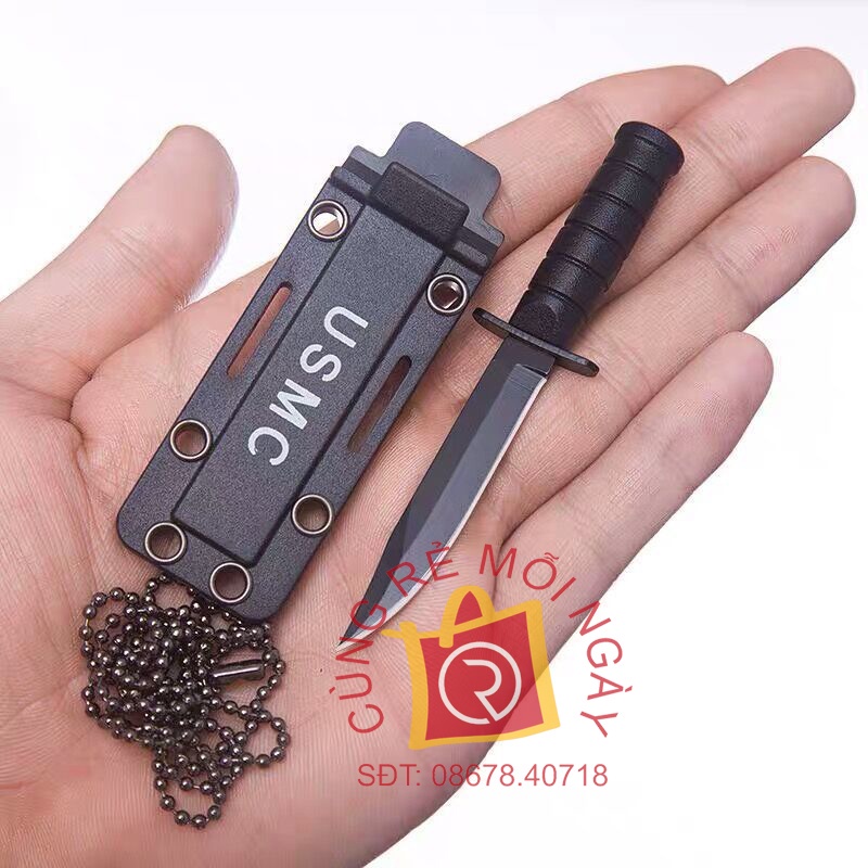 Móc khoá dao phượt mini bằng kim loại, đa năng, thiết kế tinh xảo phù hợp dã ngoại, cắm trại - BICA