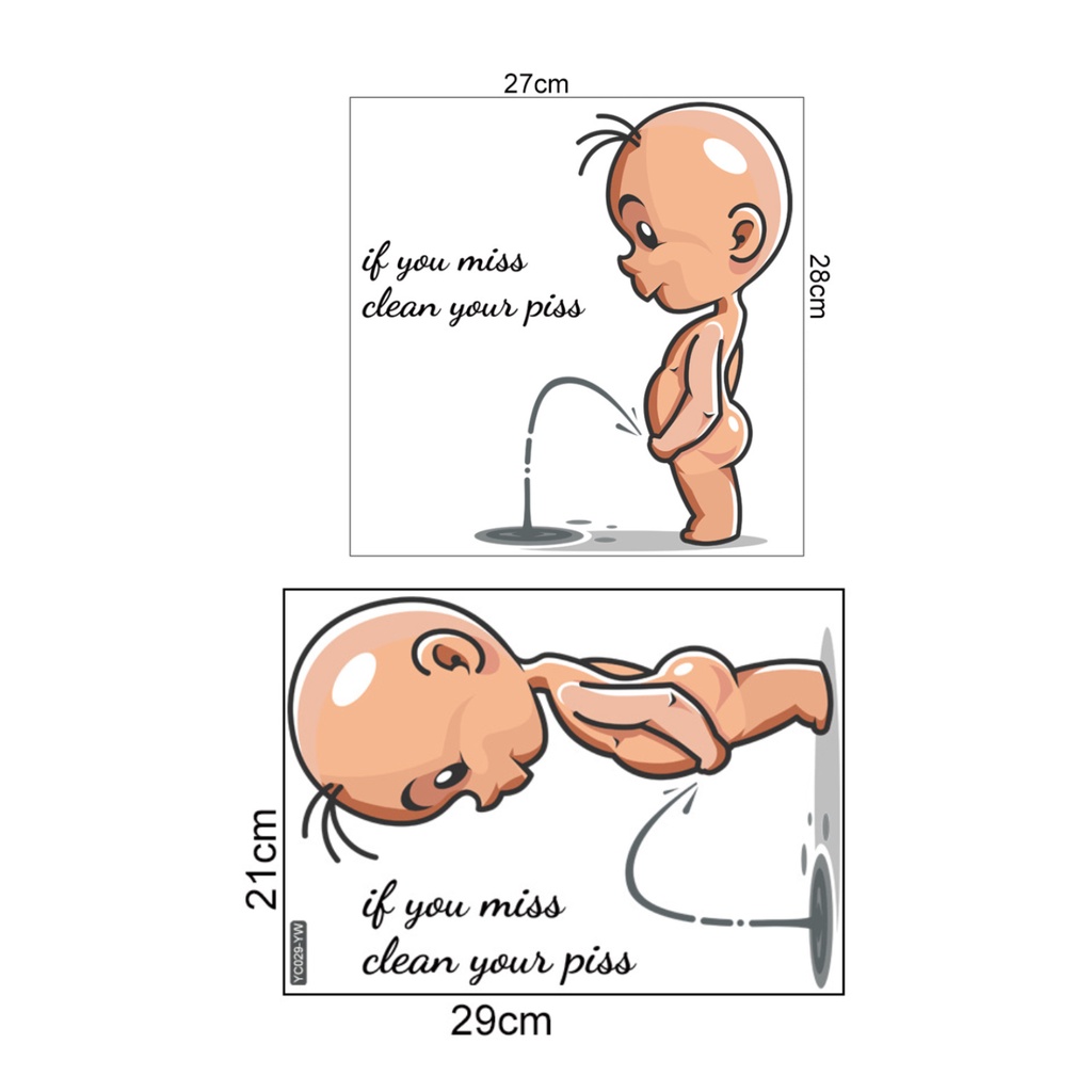 Miếng Dán Trang Trí Toilet In Chữ Dạ Quang Tự Dính Chống Thấm Nước Tiện Dụng