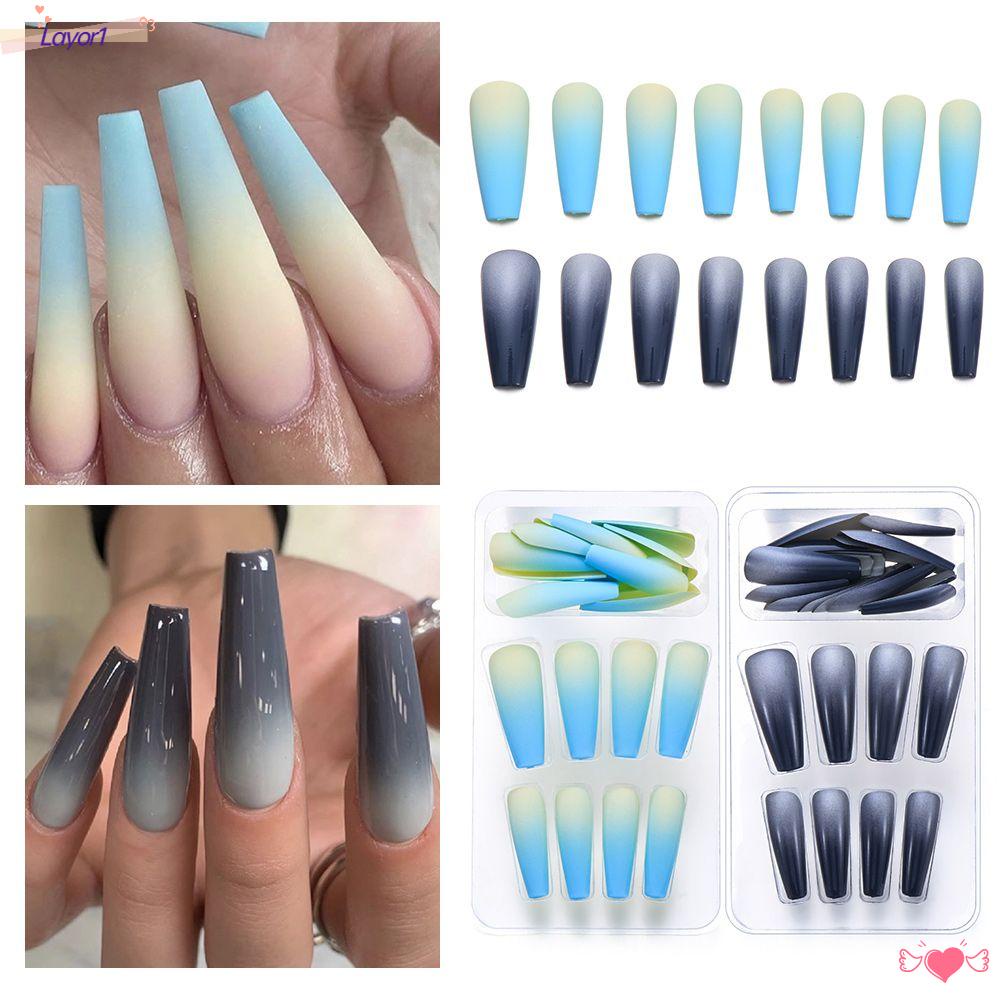 LAYOR1 Bộ Móng Tay Giả Che Phủ Toàn Diện Dành Cho Múa Ba Lê