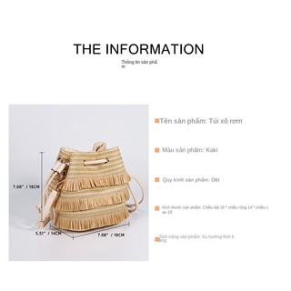 Túi cói Rơm Đan Thời Trang Mới Cho Nữ