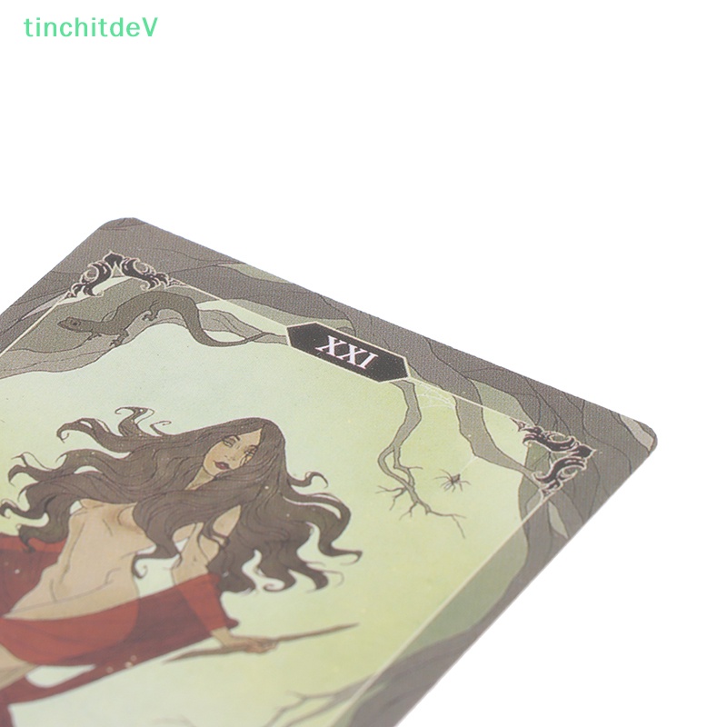 Bộ Bài Tarot Bằng Gỗ Màu Tối Giải Trí Cho Gia Đình