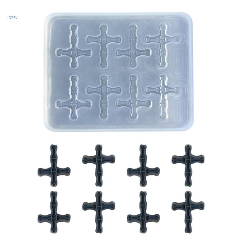 Khuôn Silicone Làm Mặt Dây Chuyền DIY Hình Chữ Thập Tiện Lợi