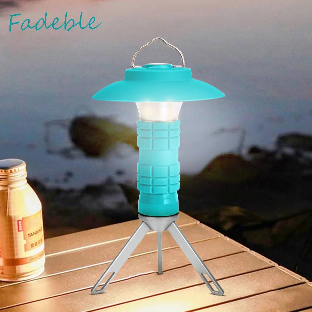 Đèn Cắm Trại 2200mAh Chống Thấm Nước 200LM Kèm Đế Chụp Đèn