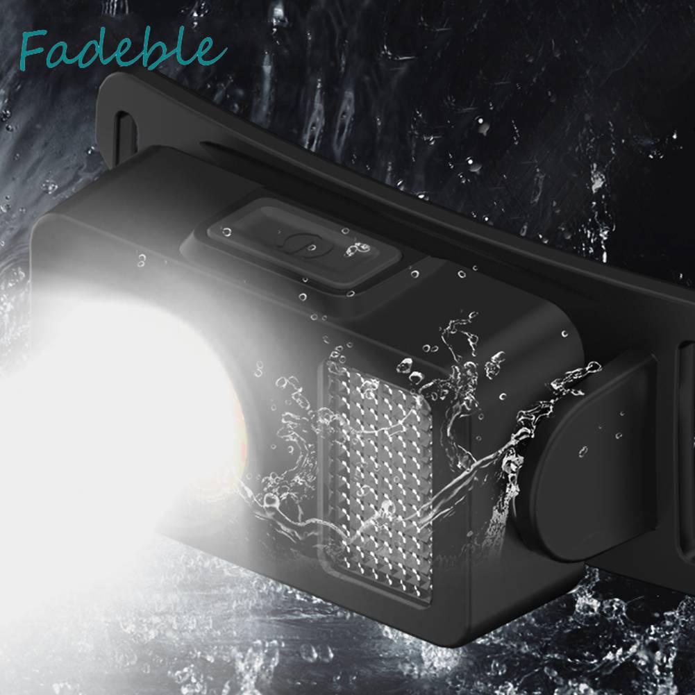 Đèn LED COB Đeo Trán IPX4 Cổng Sạc USB Dùng Khi Đi Cắm Trại