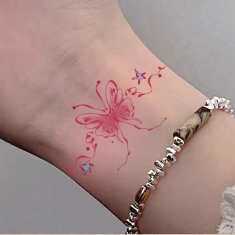 Hình Xăm Dán Tạm Thời Họa Tiết Nơ Chống Thấm Nước