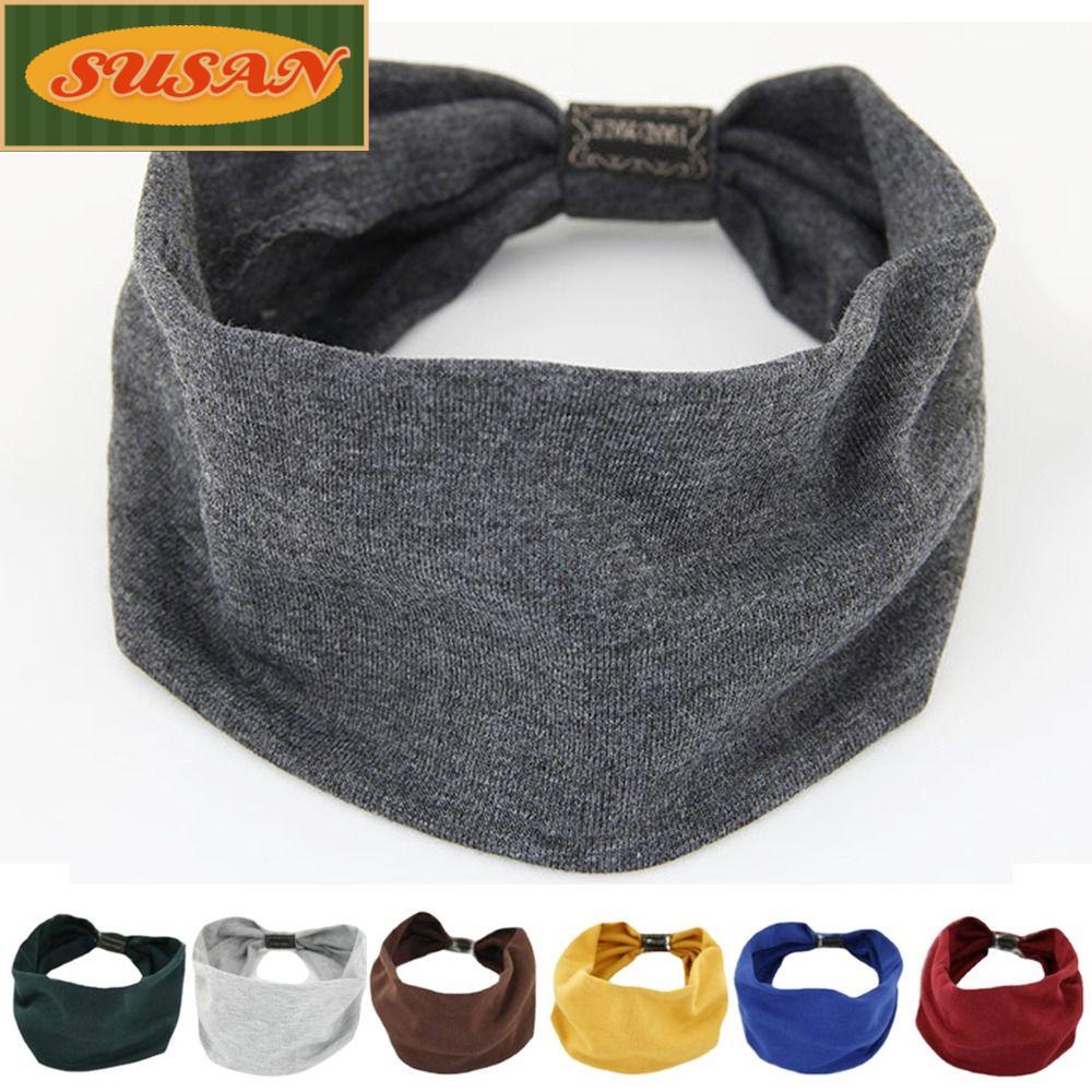 SUSANS Băng Đô Thể Thao Bản Rộng Co Giãn Thấm Hút Mồ Hôi