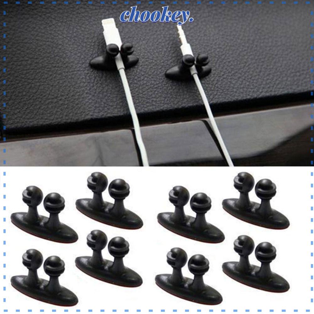 CHOOKEY Set 4 Kẹp Cố Định Dây Cáp / Tai Nghe Đa Năng