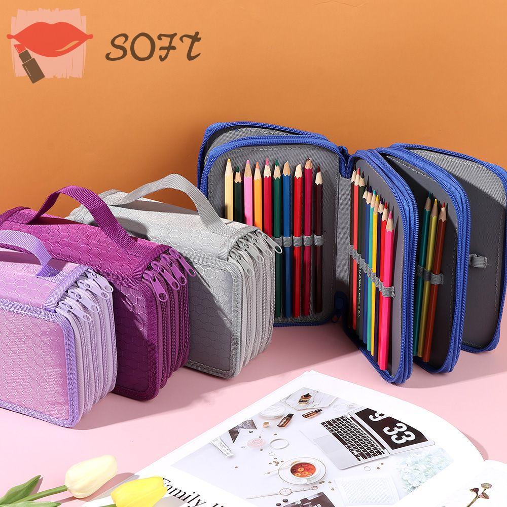SOFTNESS Túi Đựng Bút Chì 72 Ngăn Tiện Lợi Xinh Xắn
