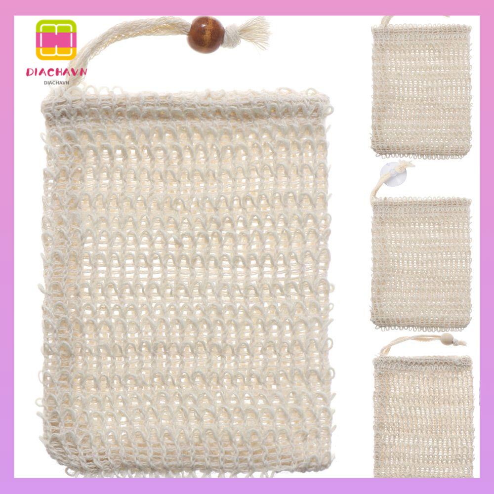 DIACHAVN Túi Lưới Xốp Đựng Xà Phòng Tẩy Tế Bào Chết Tiện Dụng