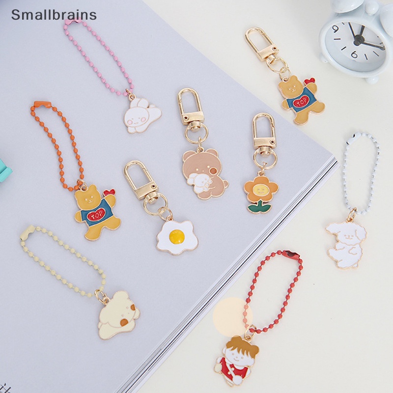 Smbr Móc Chìa Khóa Kim Loại Mặt Hình Hoạt Hình Dễ Thương Tươi Mới Tinh Tế Cho Nữ Sinh BR