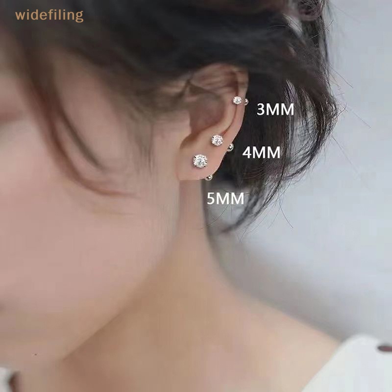 1 Đôi Khuyên Tai Đính Đá Zircon Thời Trang Dành Cho Nữ