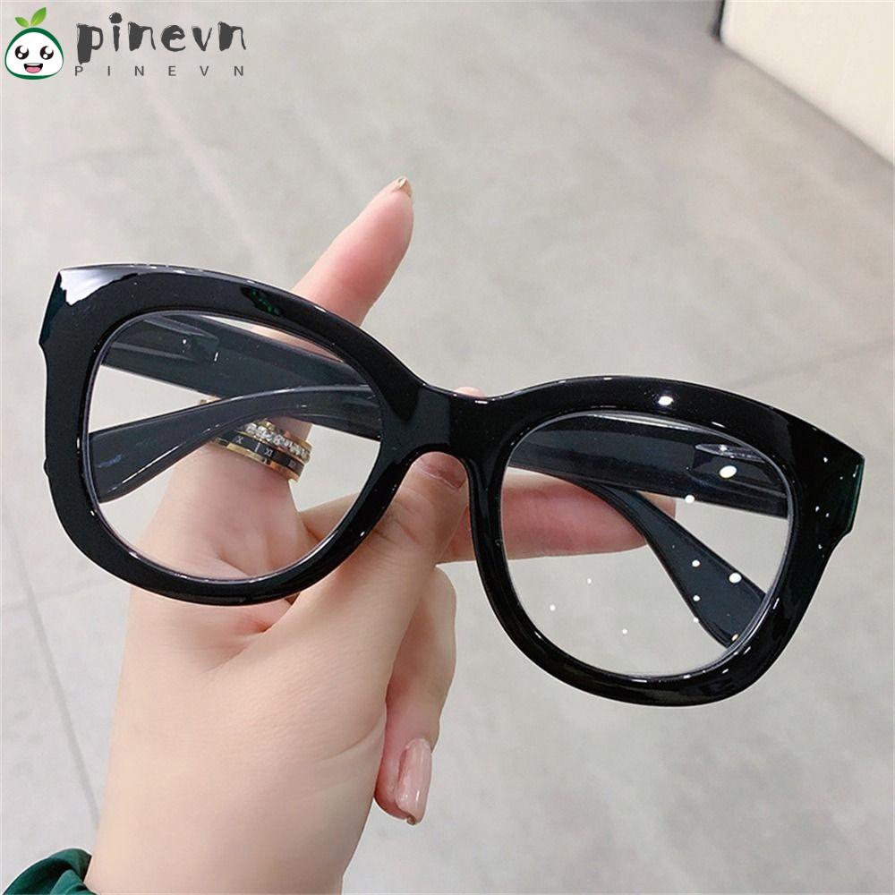 PINEVN Kính Chống Tia UV Gọng Lớn Bằng PC Siêu Nhẹ Màu Xanh Dương Thời Trang Cho Nam