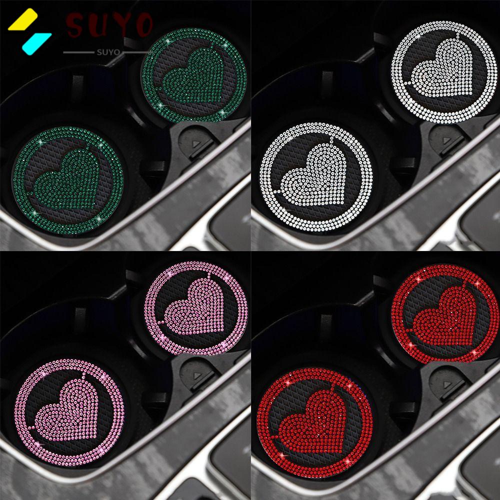 SUYO Thảm Lót Cốc Nước Bằng Silicone Trang Trí Nội Thất Xe Hơi