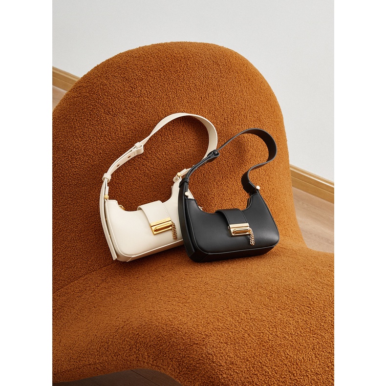 Charles and KEITH CK2-40271113 Túi Xách Dây Đeo Bản Rộng Thời Trang Cho Nữ