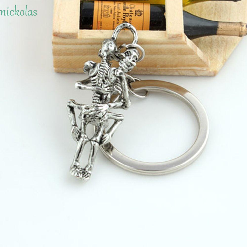 NICKOLAS Móc Khóa Hợp Kim Hình Bộ Xương Sáng Tạo