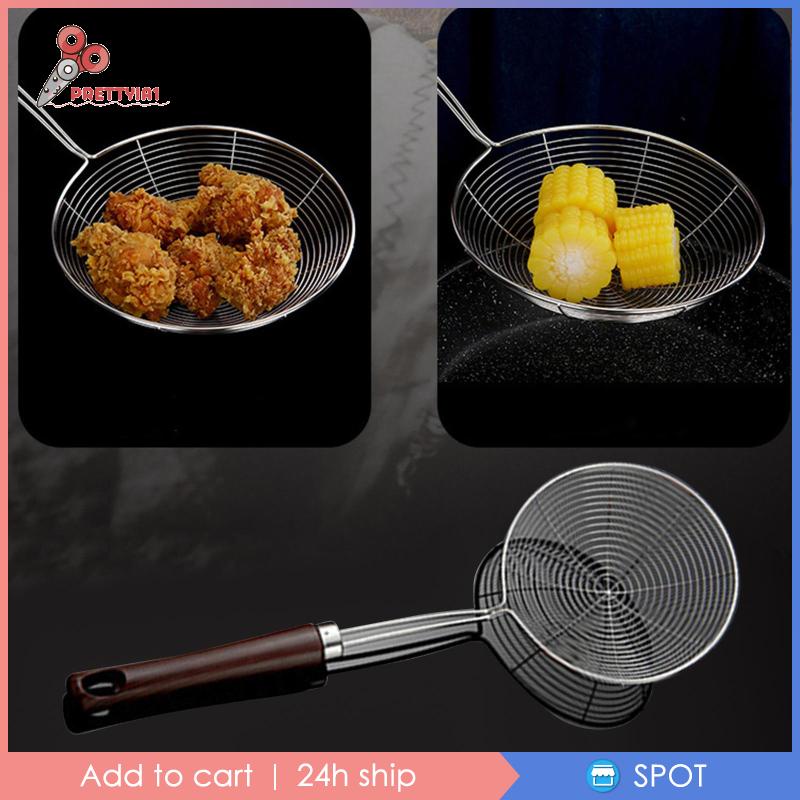 Vá Lưới Vớt Mì Bằng Thép Không Gỉ Tiện Dụng Cho Nhà Bếp