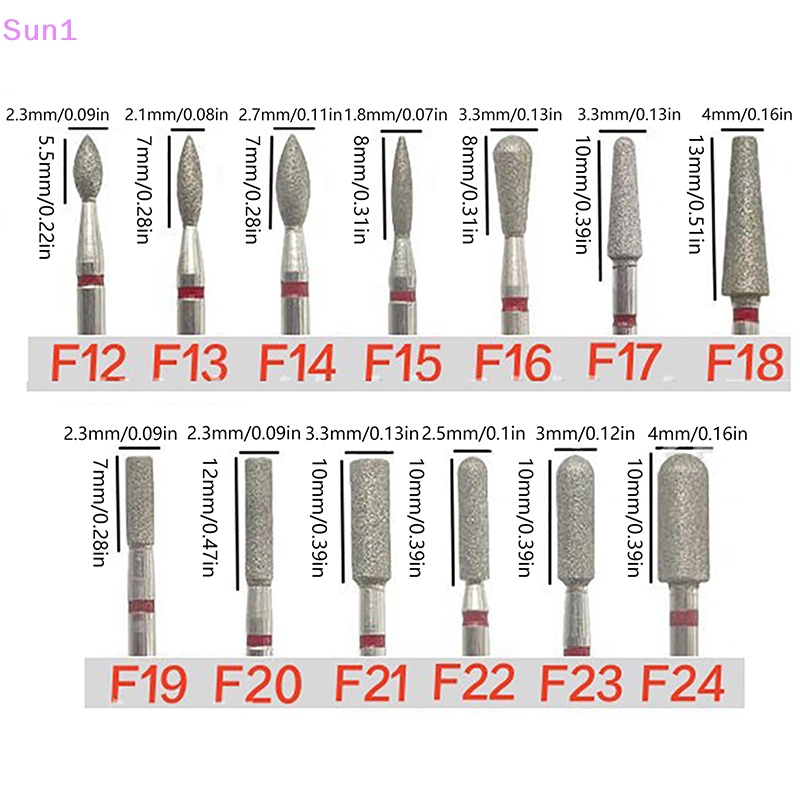 1 Mũi Khoan Điện Mài Móng Tay Kim Cương Chuyên Dụng