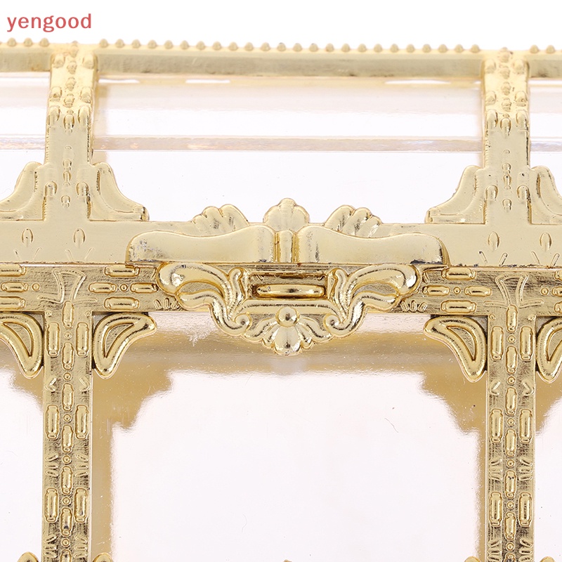 1 Hộp Đựng Kho Báu Khoét Rỗng Màu Vàng / Bạc