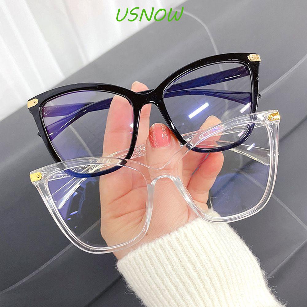 USNOW Mắt Kính Gọng Trong Suốt Chống Ánh Sáng Xanh Thời Trang Đường Phố Cá Tính