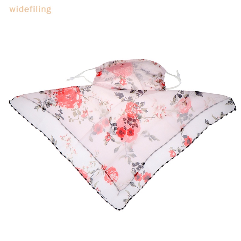 Khăn Choàng Cổ Kiêm Khẩu Trang Chống Nắng Bằng Lụa Khẩu Trang Chiffon Che Phủ Mũi / Miệng Chống Tia UV Khi Đi Ra Ngoài