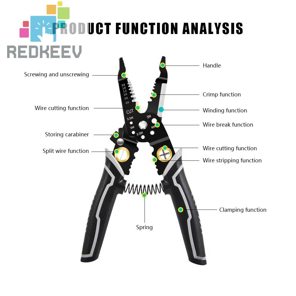 Kìm Cắt Dây Điện Đa Năng 10-20 AWG
