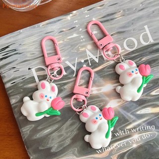 Móc Khóa Hình Thỏ Mini Dễ Thương